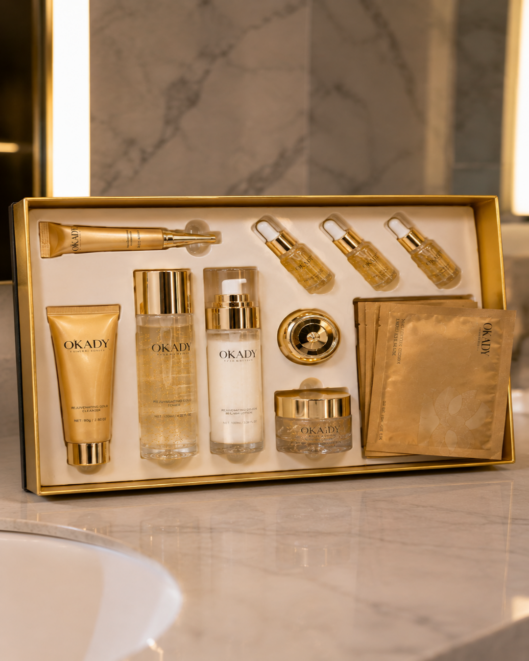 Set Ritual Antiedad Tonificante 24K