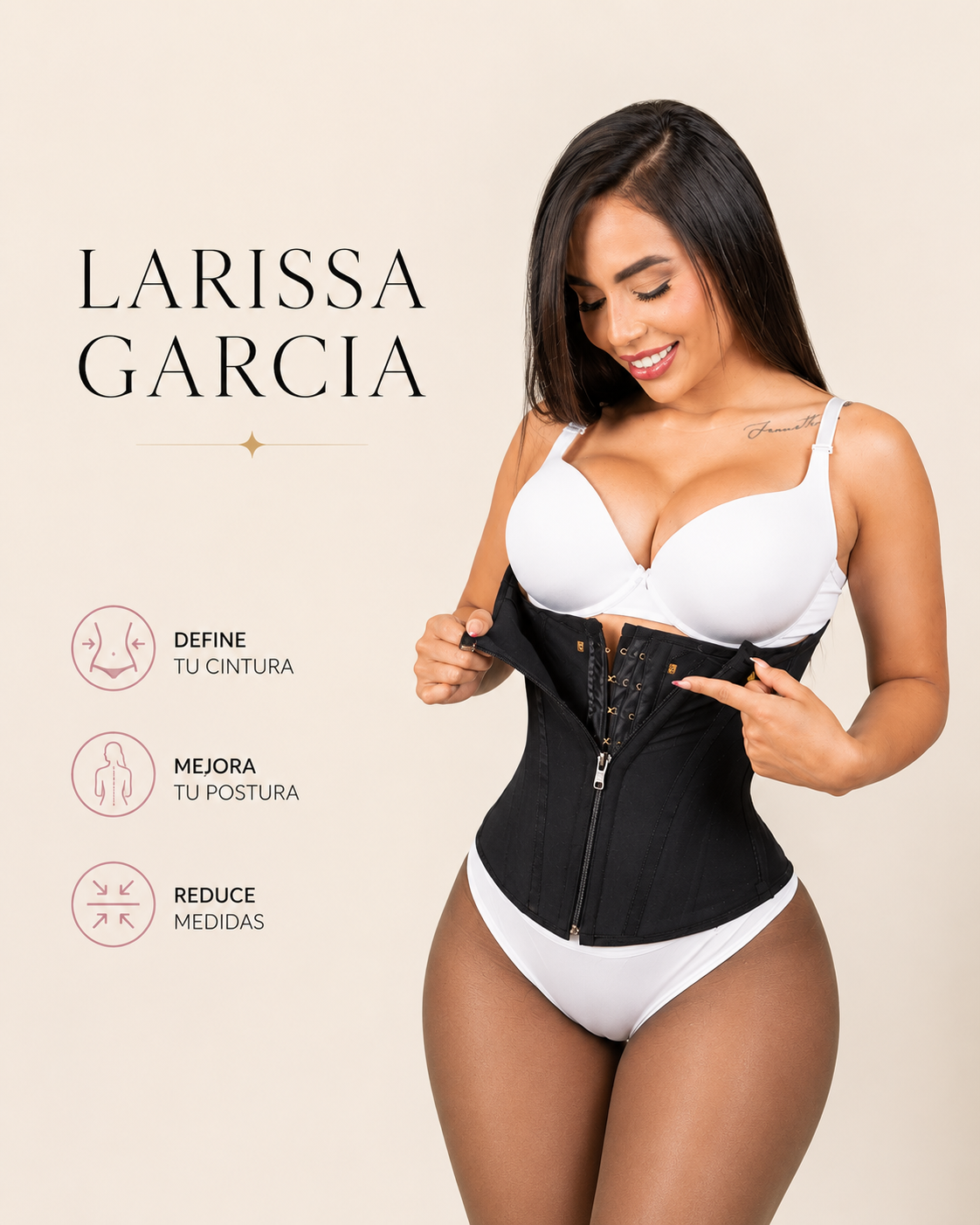 Cinturilla Colombiana 15 Varillas – No se Enrolla ni se Arruga