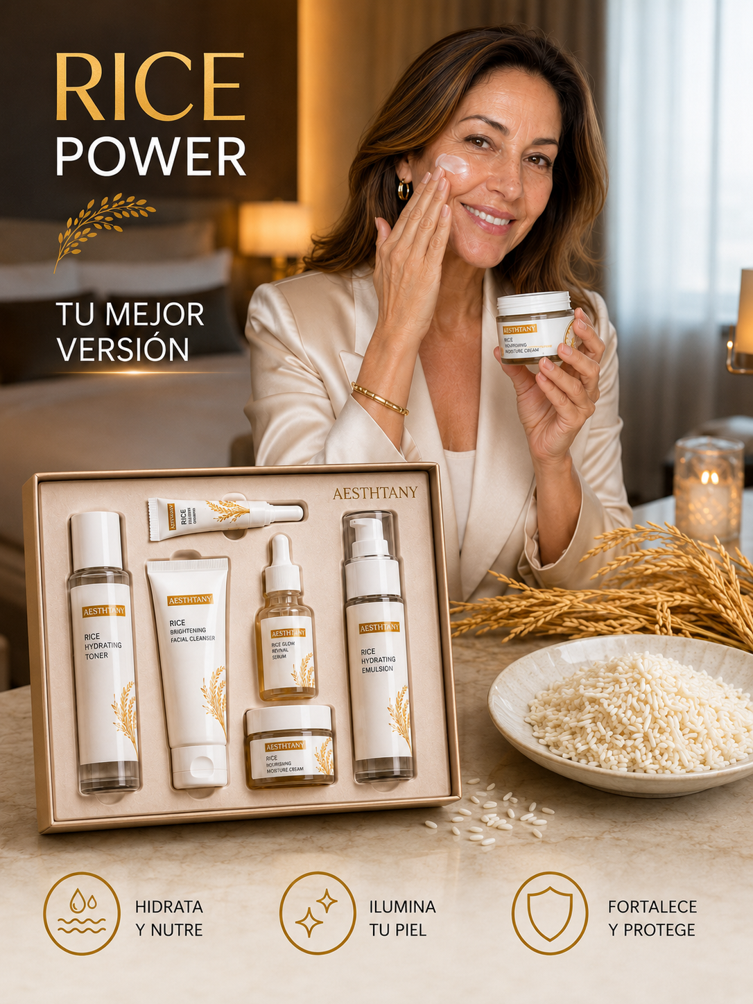 Set Iluminador de Arroz