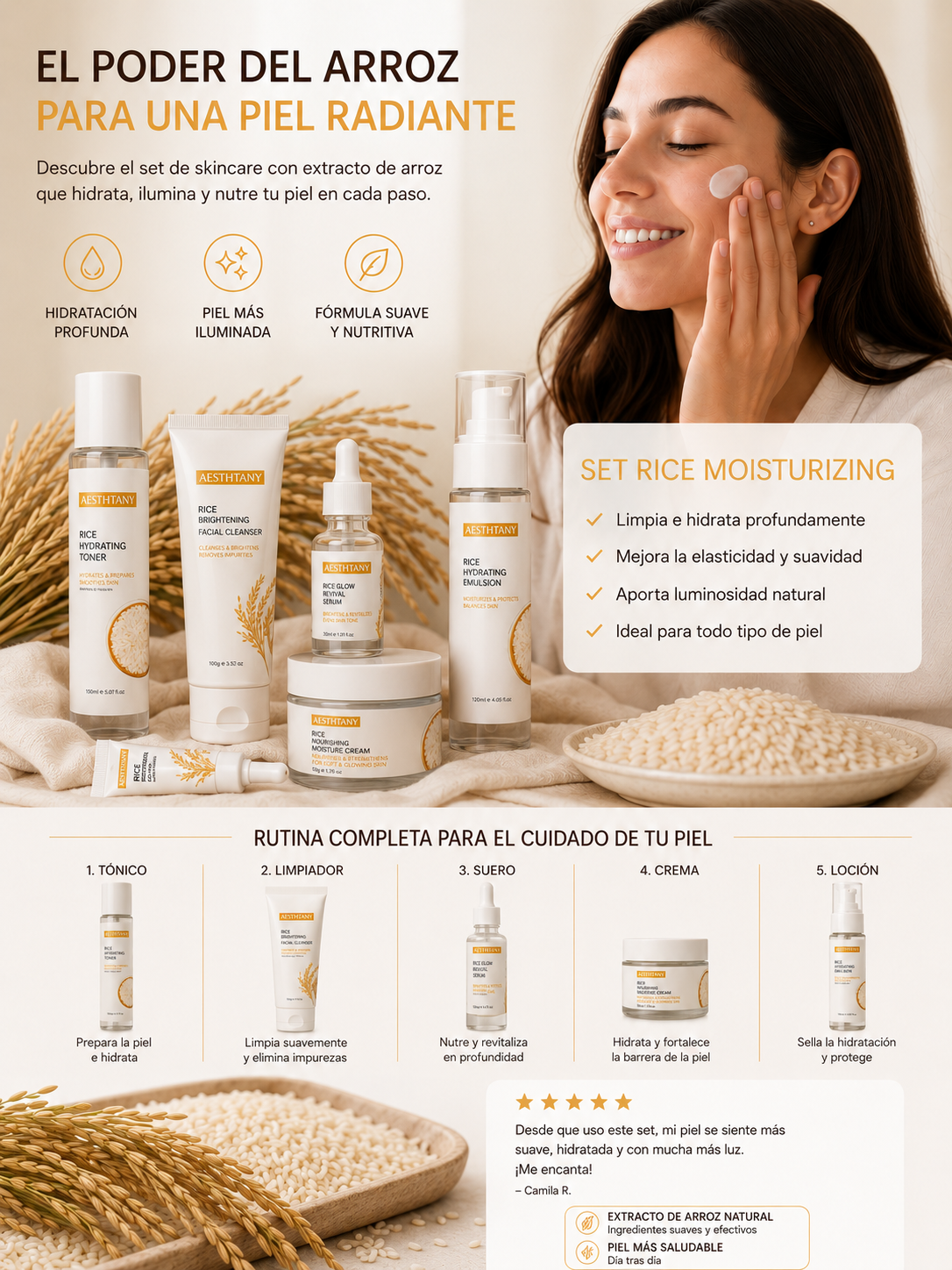 Set Iluminador de Arroz
