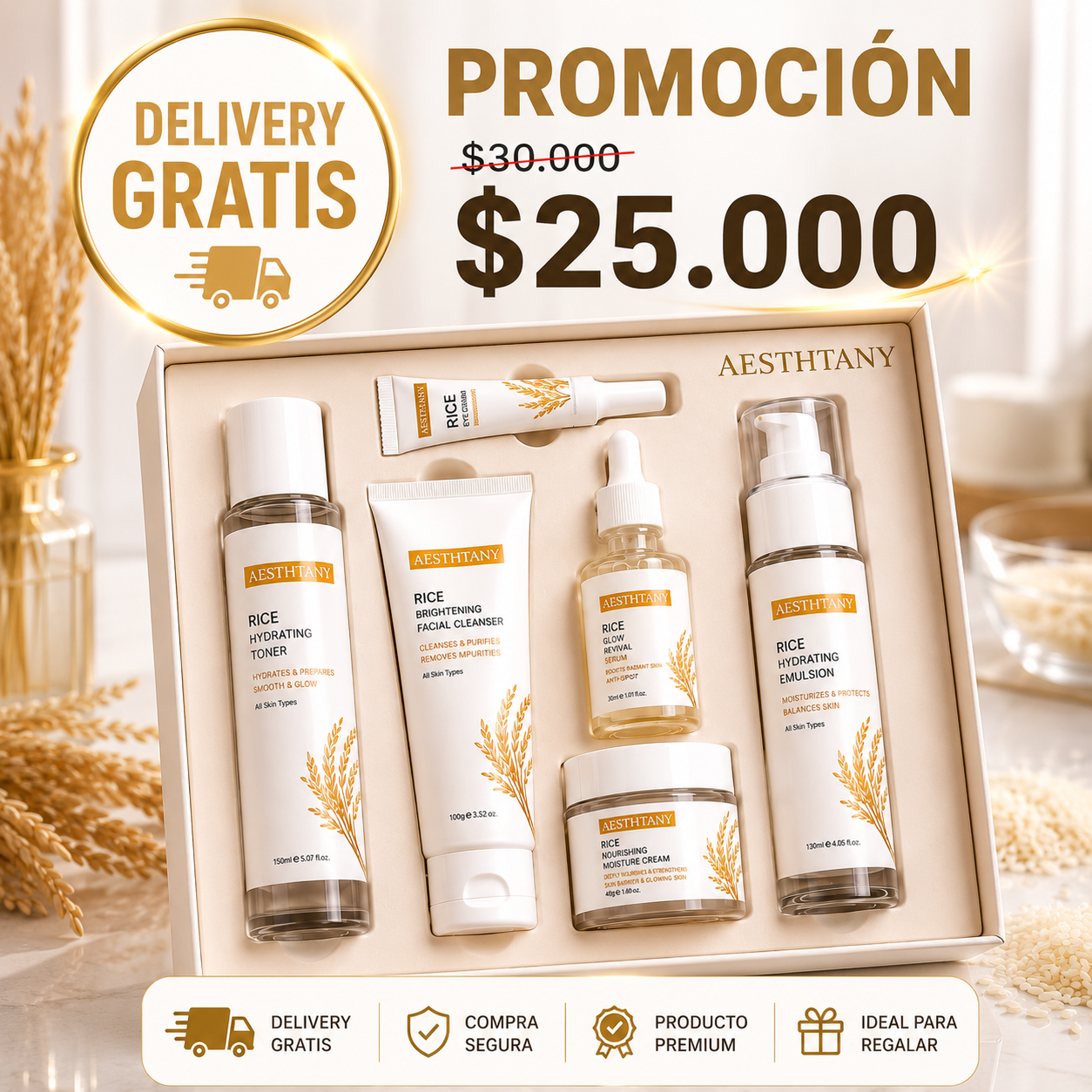 Set Iluminador de Arroz