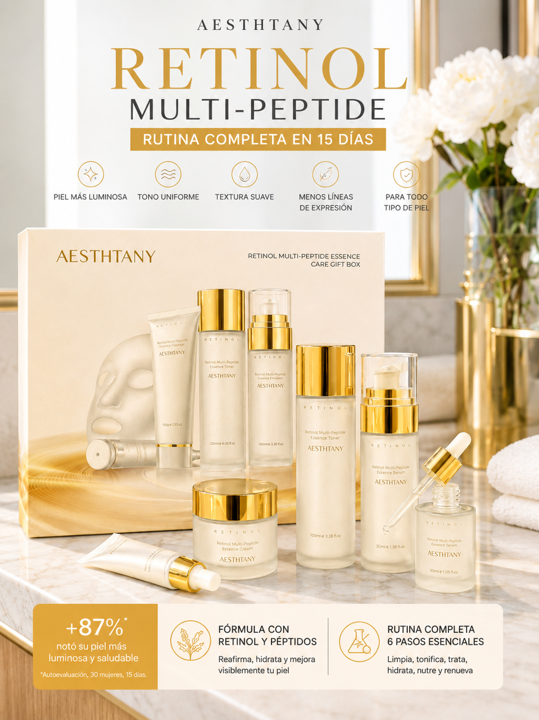 Set Ritual Antiedad Retinol & Multi-Péptido
