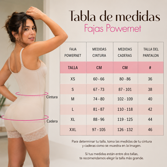 Faja Anny Powernet Postparto & Postoperatoria – Moldeo Invisible