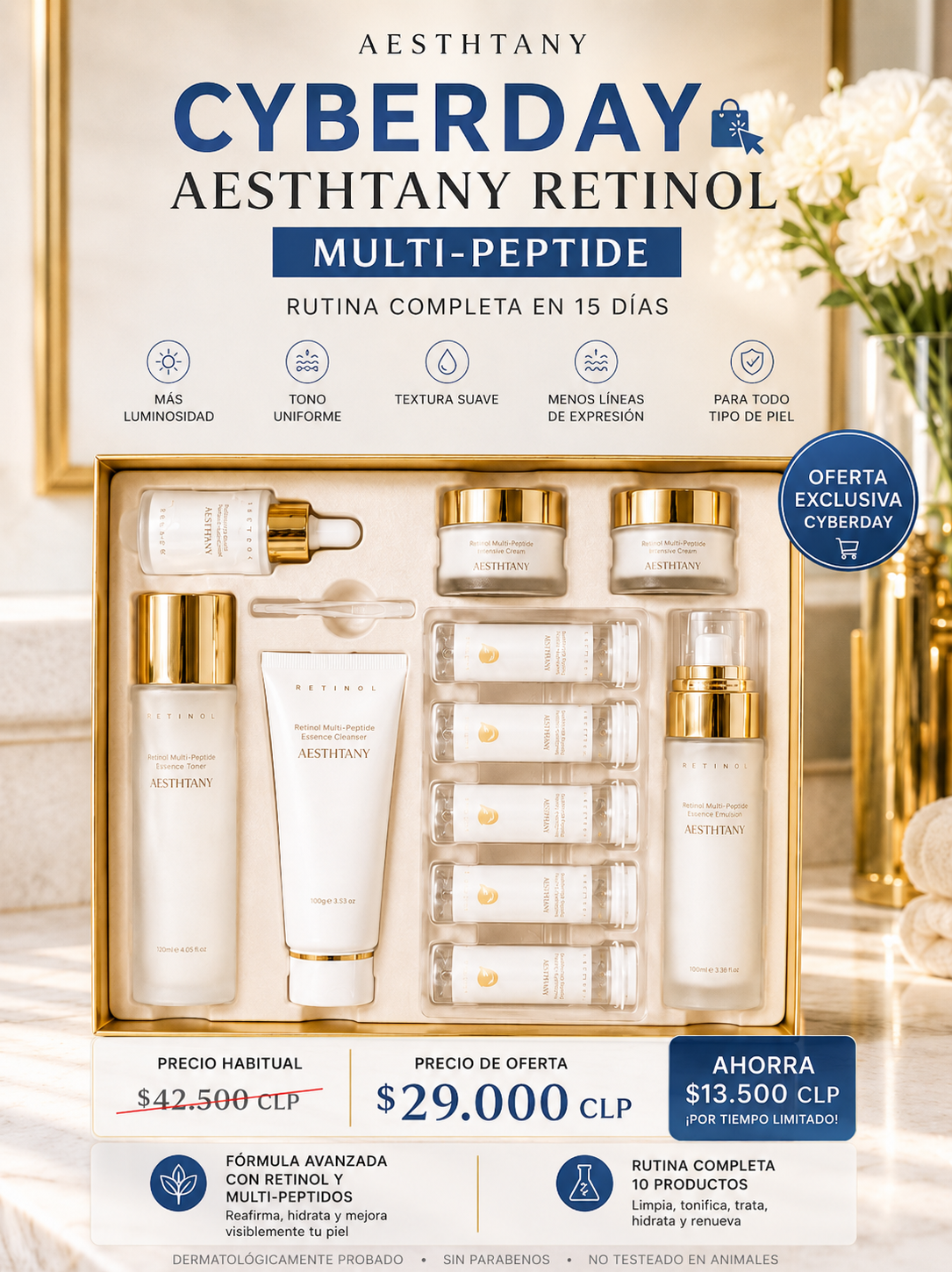 Set Ritual Antiedad Retinol & Multi-Péptido